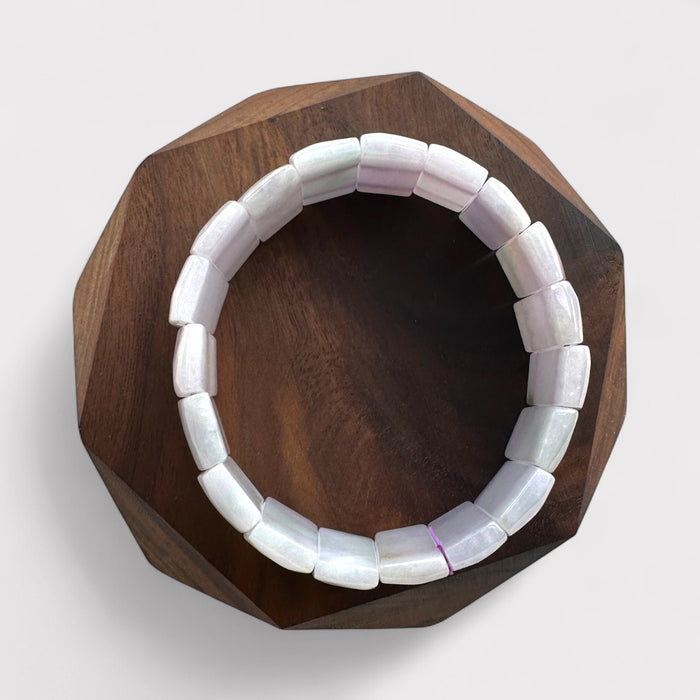 Purple Jadeite Block Bracelet