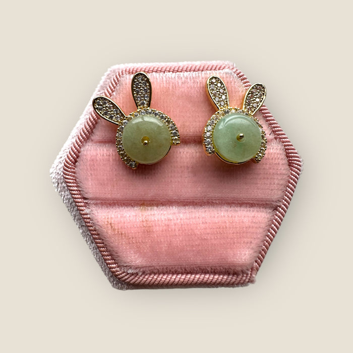 Jadeite Earring Studs