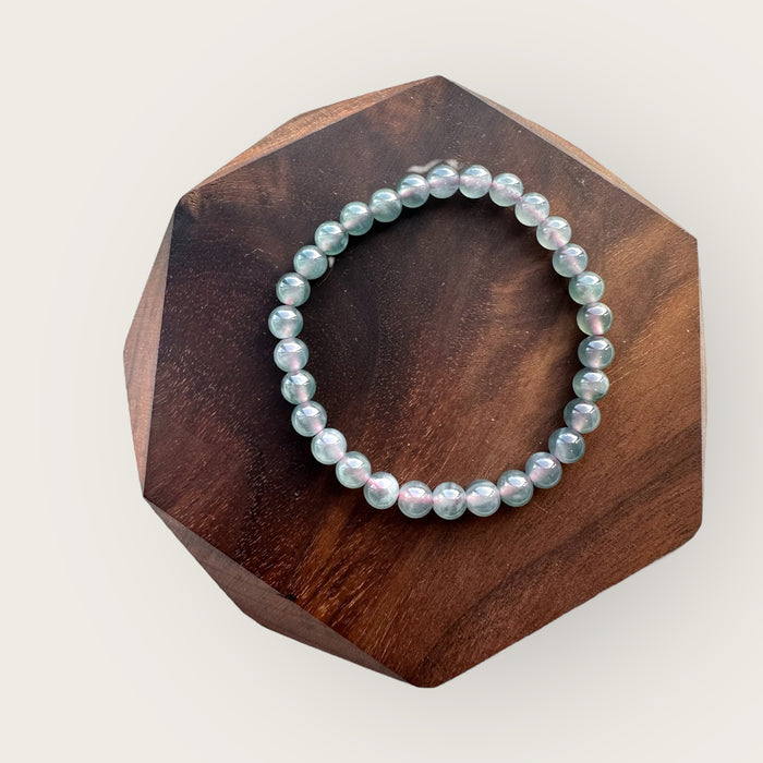 Guatemala Purple Jadeite Bead Bracelet