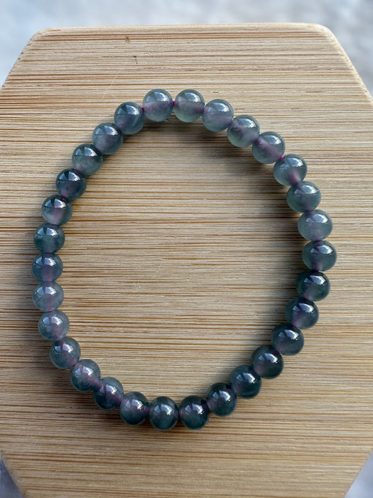 Guatemala Purple Jadeite Bead Bracelet