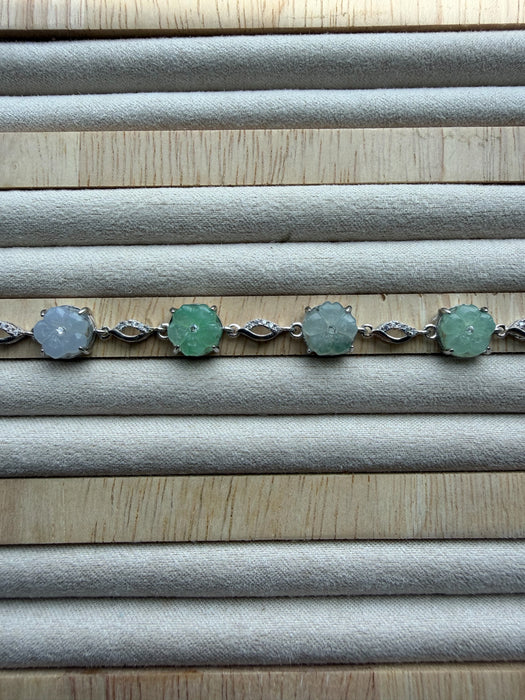 Flower Jadeite Bracelet