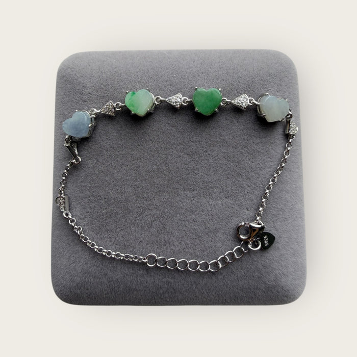 Heart Jadeite Bracelet
