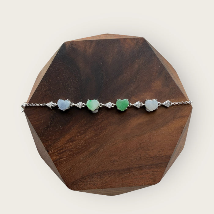 Heart Jadeite Bracelet