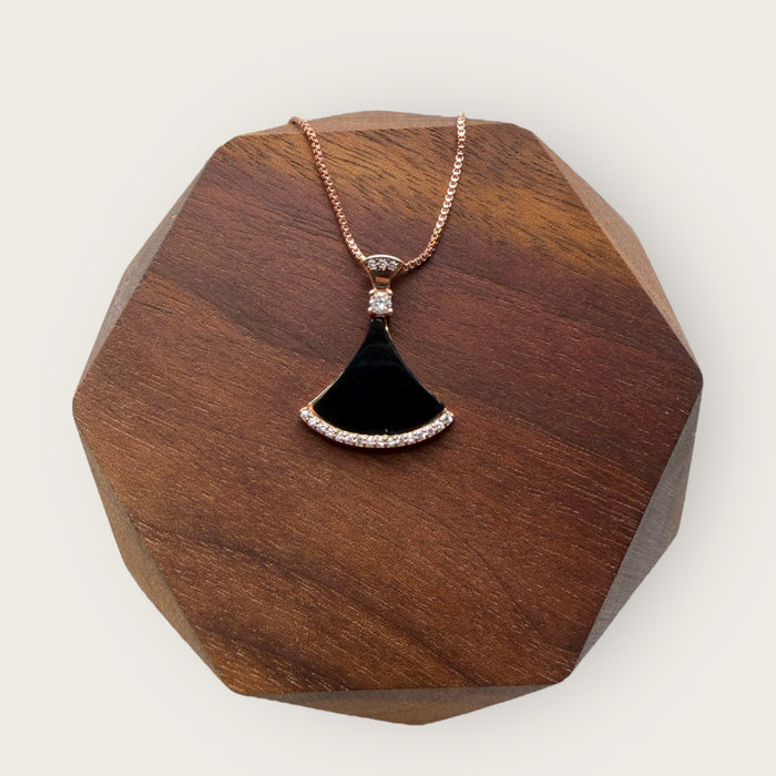 Omphacite Jadeite Triangle Necklace