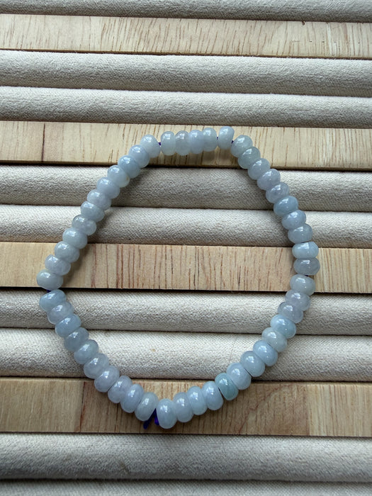 Purple Jadeite Abacus Bead Bracelet