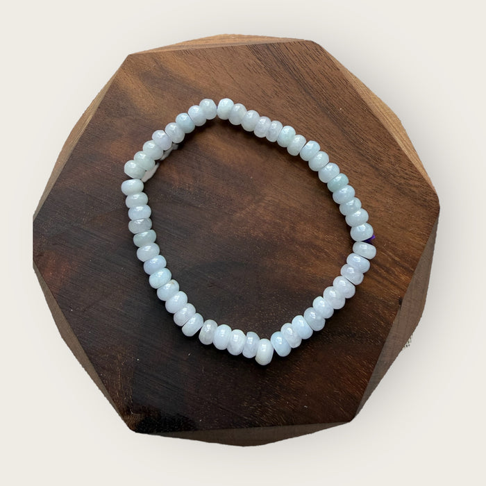 Purple Jadeite Abacus Bead Bracelet