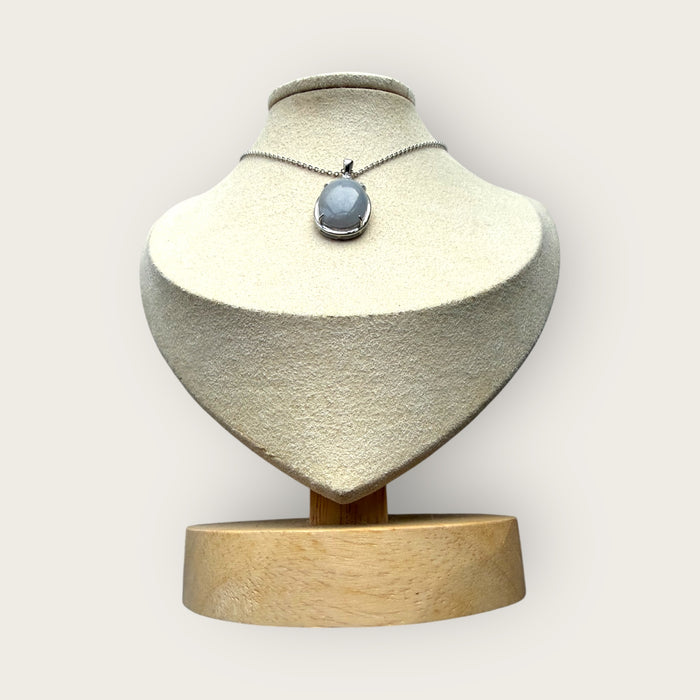 Purple Jadeite Cabochon Necklace