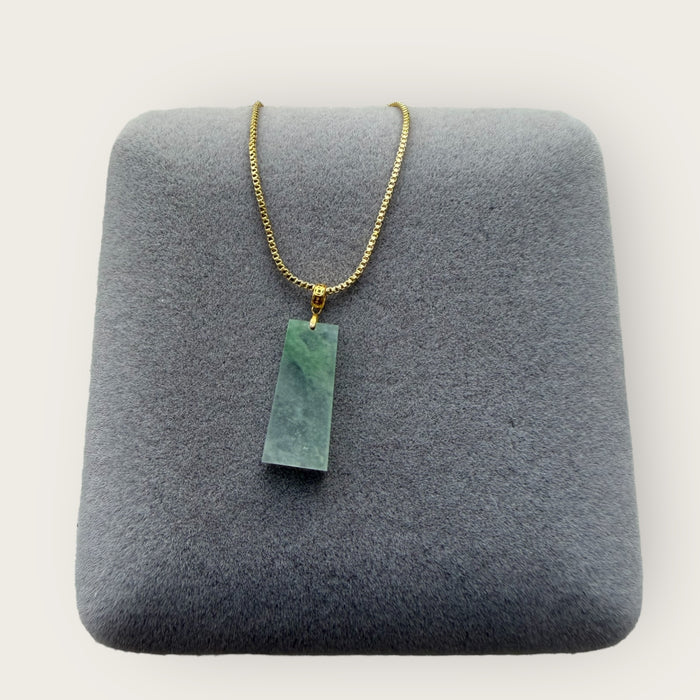Jadeite Pendant - 18K Gold