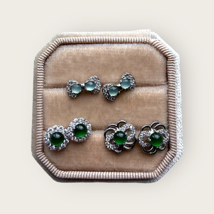 Jadeite Earring Studs