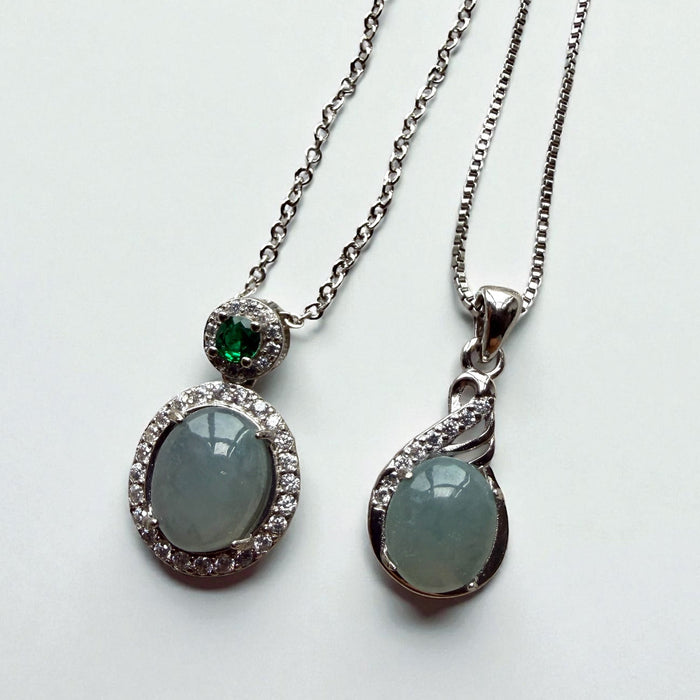 Monet Jadeite Cabochon Necklace
