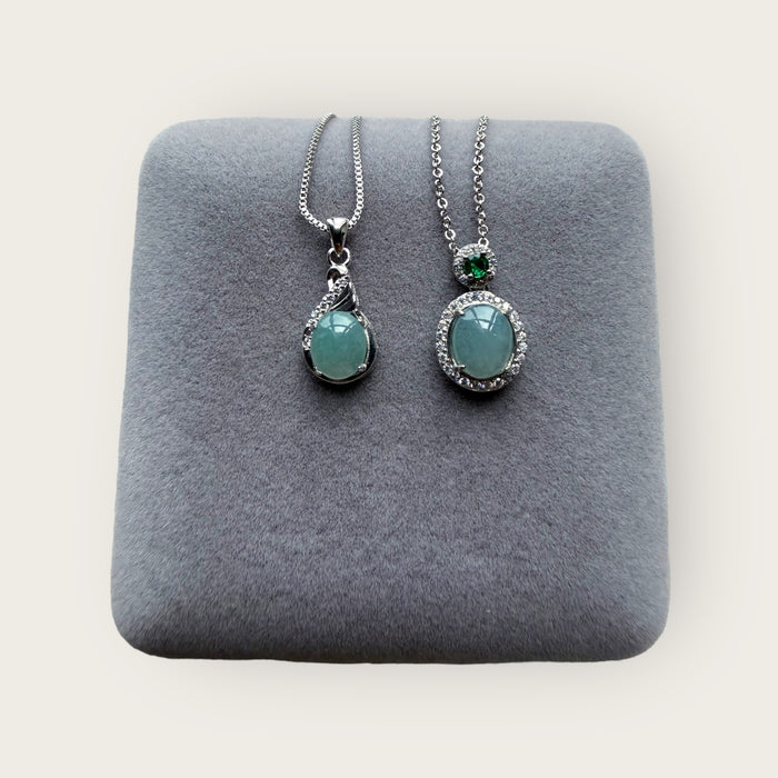 Monet Jadeite Cabochon Necklace