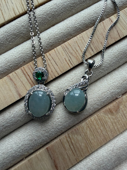 Monet Jadeite Cabochon Necklace