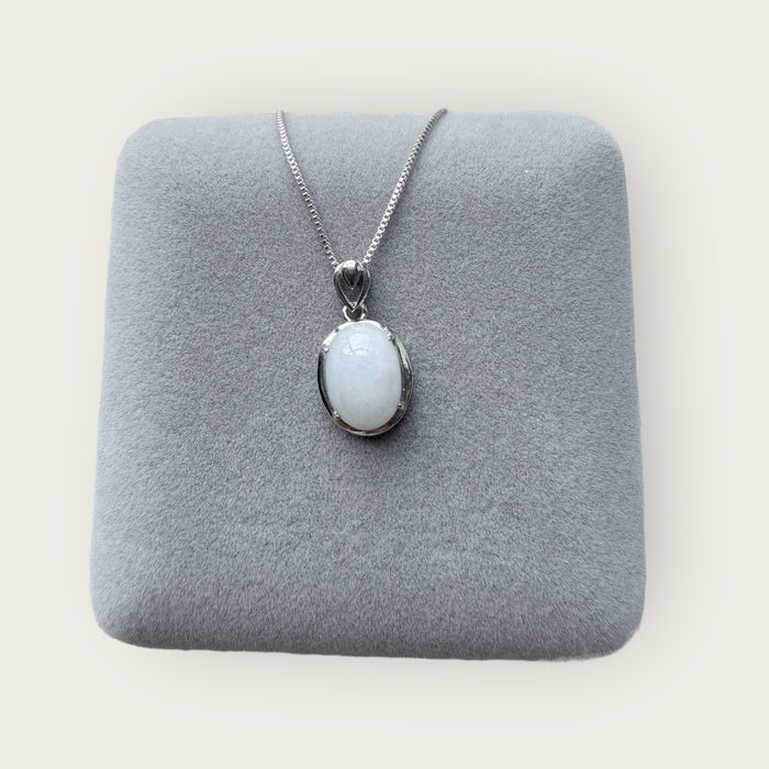 Purple Jadeite Cabochon Necklace