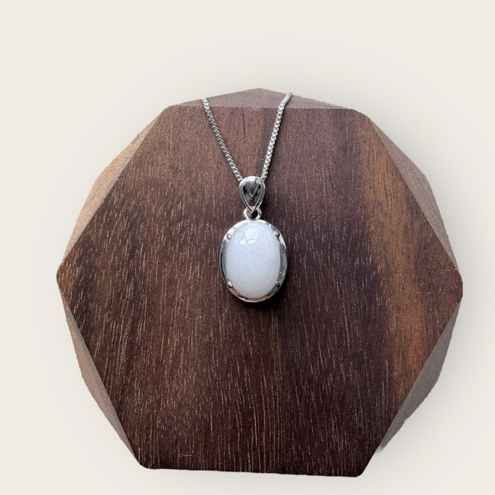 Purple Jadeite Cabochon Necklace