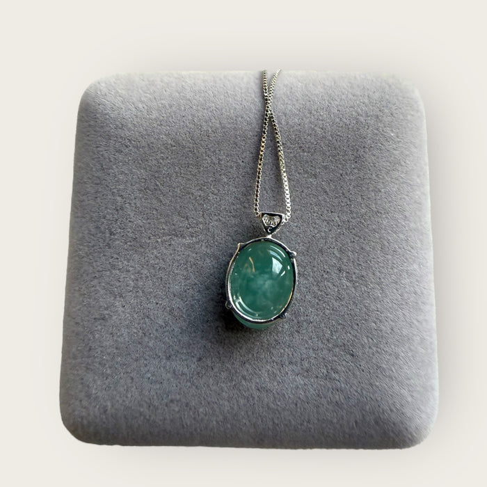 Green Cabochon Jadeite Necklace
