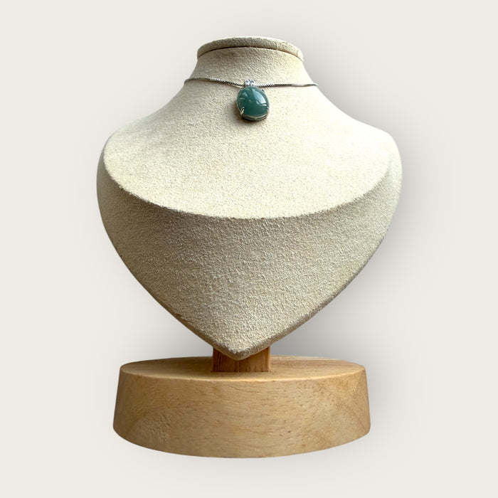 Green Cabochon Jadeite Necklace