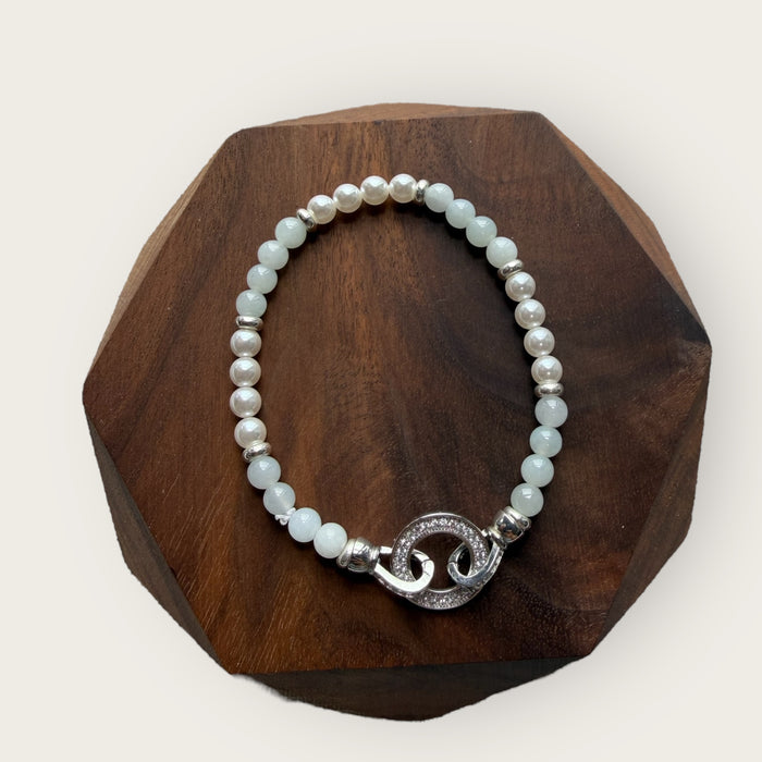 Jadeite Pearl Bracelet