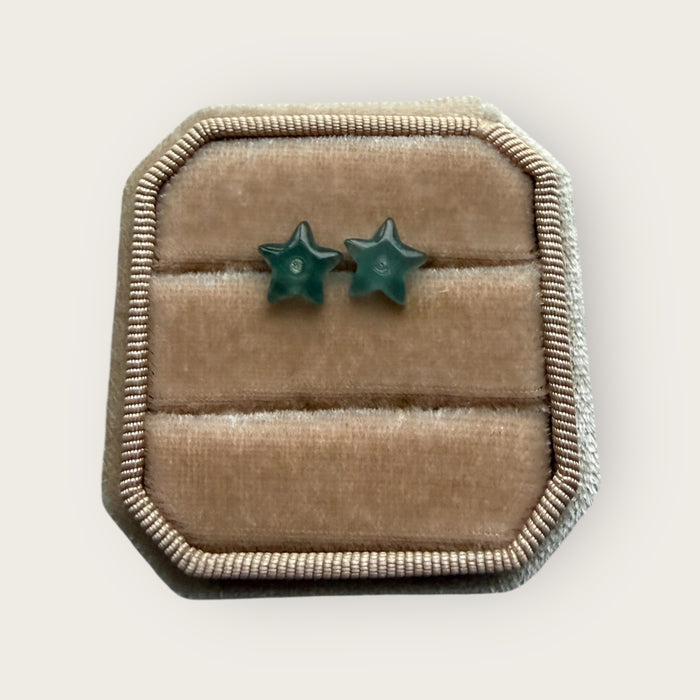 Star Jadeite Earring Studs