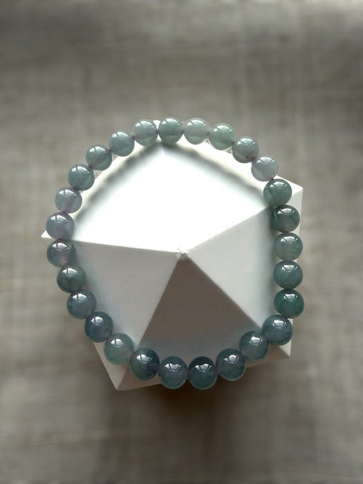 Purple Guatemala Jadeite Bead Bracelet