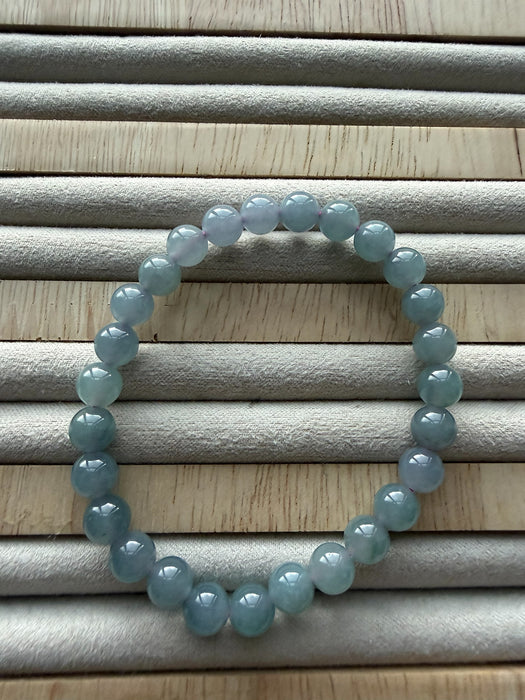 Purple Guatemala Jadeite Bead Bracelet