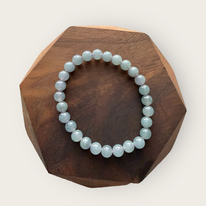 Purple Guatemala Jadeite Bead Bracelet