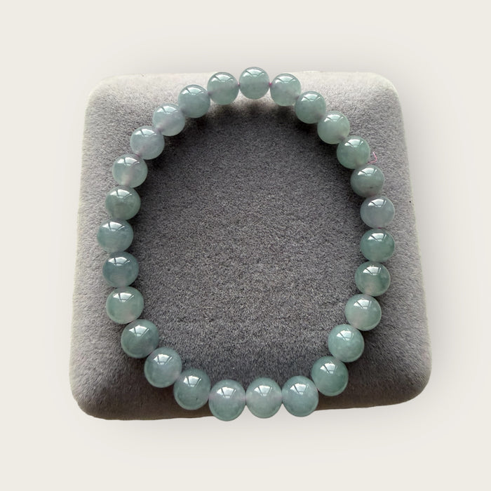 Purple Guatemala Jadeite Bead Bracelet