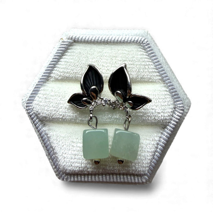 Butterfly Jadeite Earring Studs
