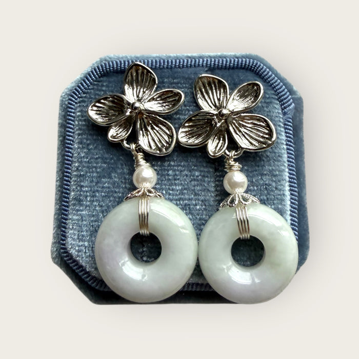 Donut Jadeite Earring Studs