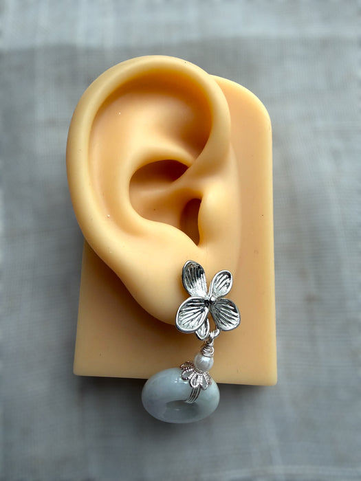 Donut Jadeite Earring Studs