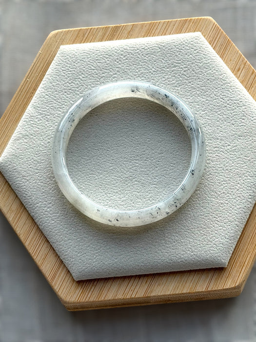 Icy Wuji Jadeite Bangle