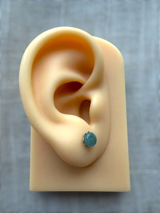 Guatemala Jadeite Earring Studs