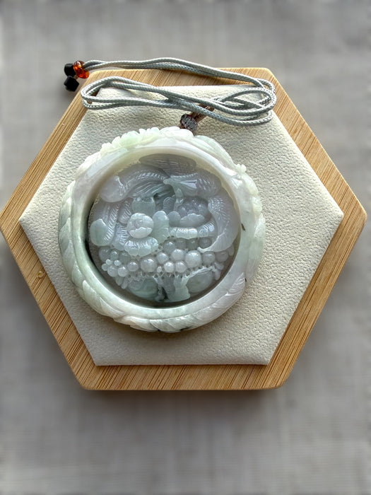 Carved Jadeite Bangle Set