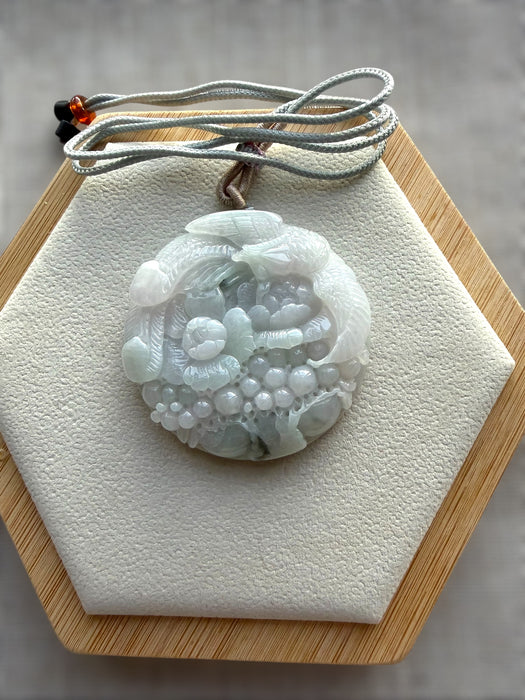 Carved Jadeite Bangle Set