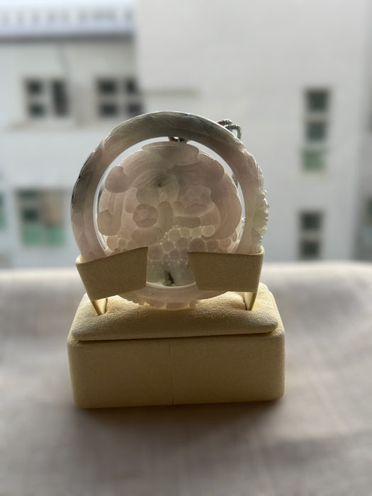 Carved Jadeite Bangle Set