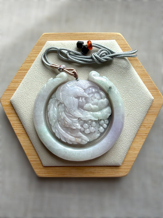 Carved Jadeite Bangle Set