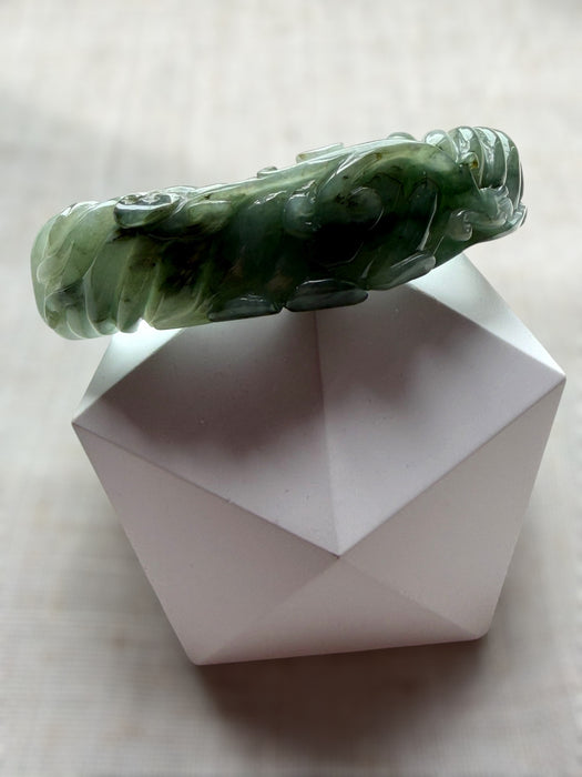 Carved Jadeite Bangle
