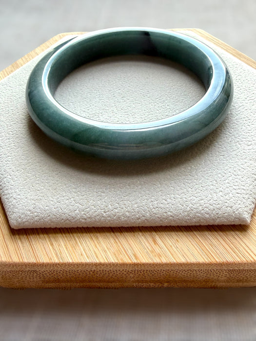 Denim Blue Guatemala Jadeite Bangle