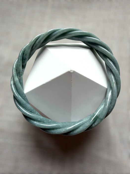 Guatemala Pleated Jadeite Bangle