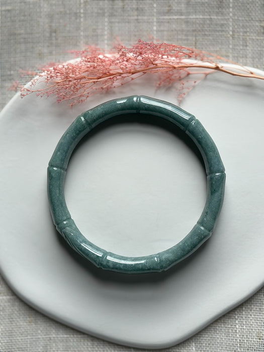 Guatemala Bamboo Jadeite Bangle