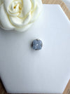 Dreamy Jade floral clover charm featuring icy-blue jade petals and a central accent stone set in sterling silver