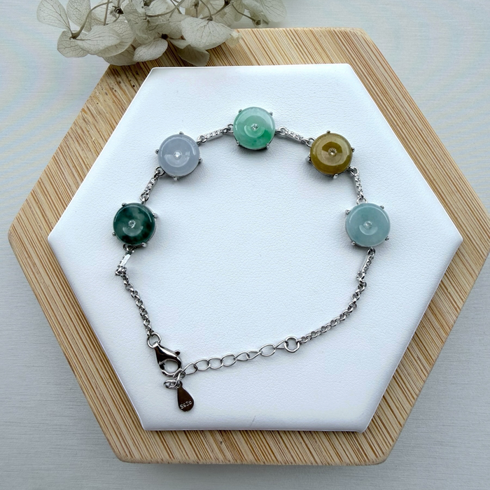 Meadow Harmony Donut Jadeite Bracelet