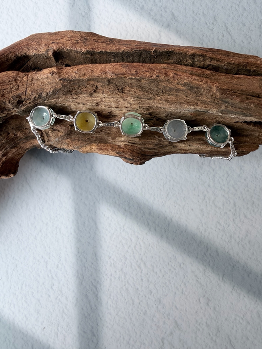 Meadow Harmony Donut Jadeite Bracelet