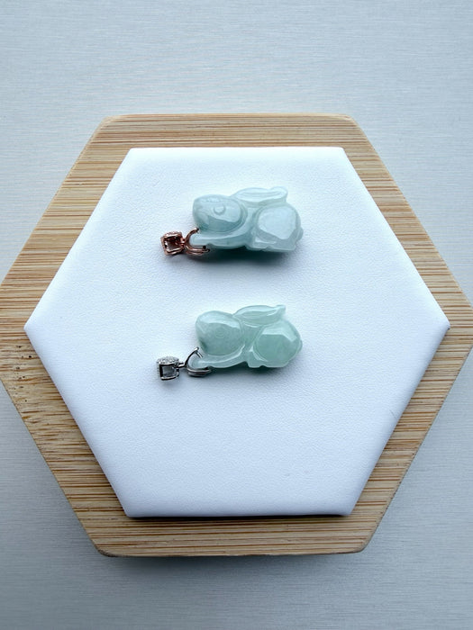 Moon Jadeite Rabbit Pendant