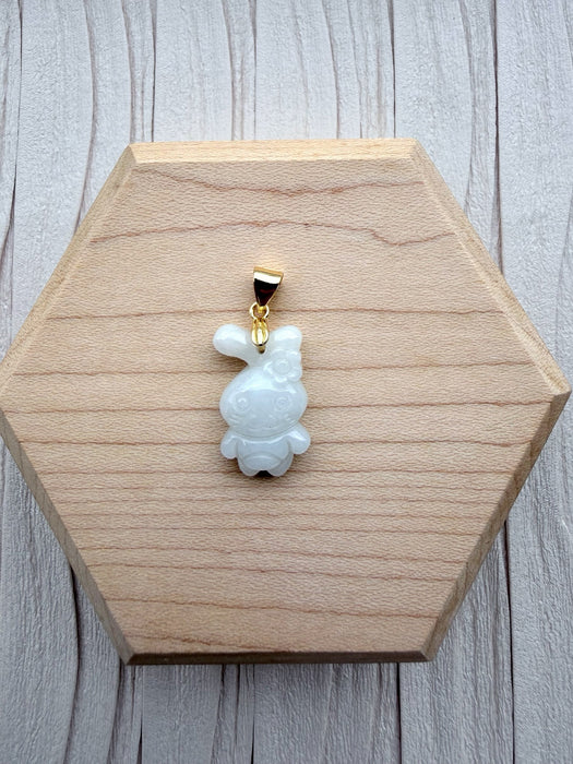 Celestial Bunny Jadeite Charm