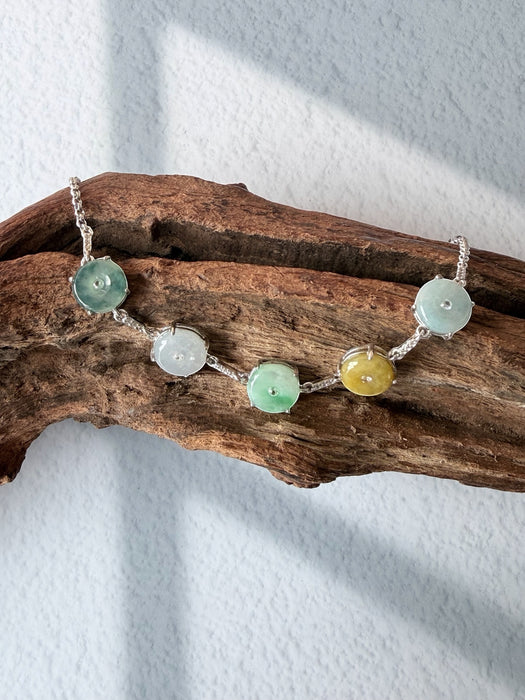 Meadow Harmony Donut Jadeite Bracelet