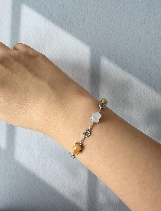 Crescent Dreams Moon Jadeite Bracelet