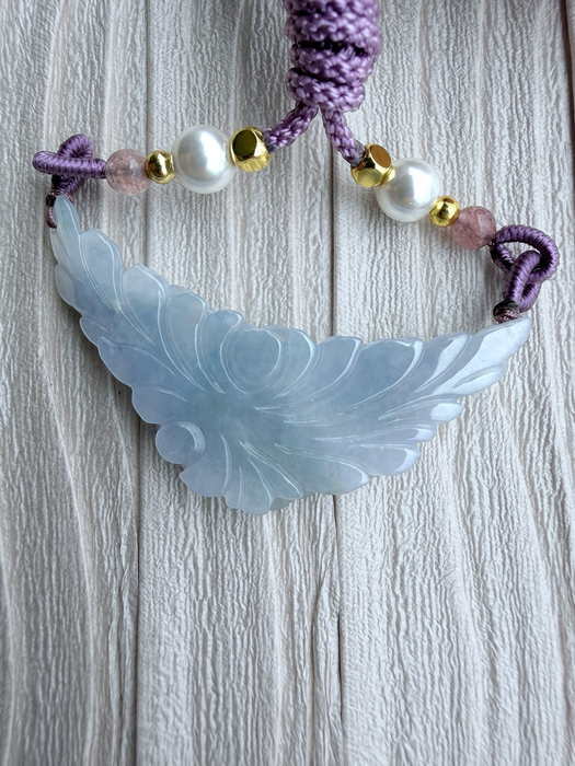 Lavender Blossom Jadeite Necklace